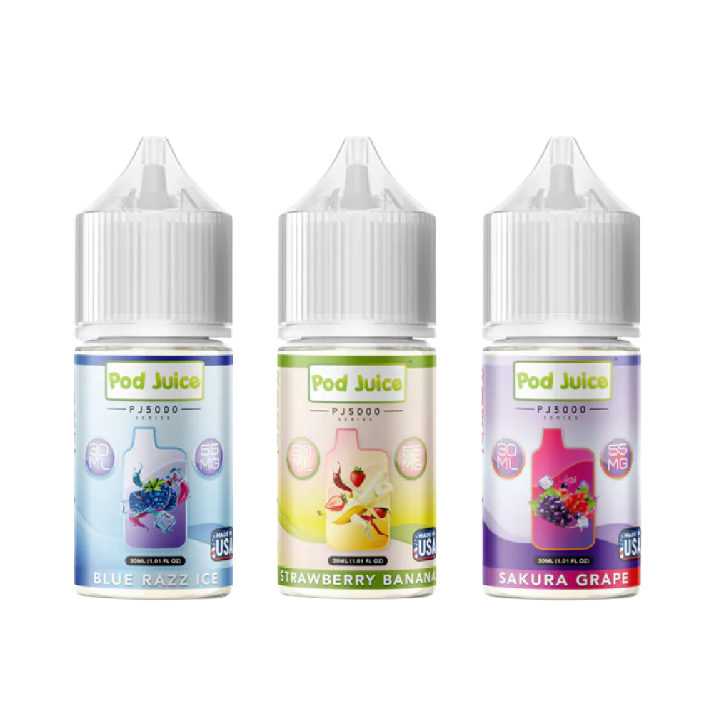 Pod Juice PJ5000 Salt Nic Vape Juice - 30mL 5% NFD Pod Juice PJ5000 Salt Nic Vape Juice - 30mL 5% NFD