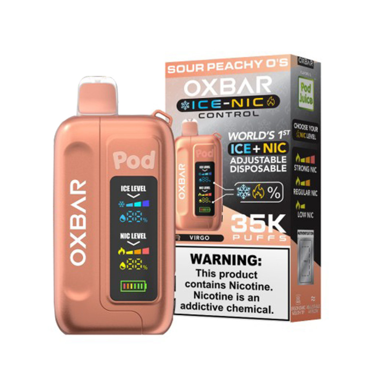 OXBAR x Pod Juice Nic Switch 35K Disposable Vape - 35000+ Puffs 5%