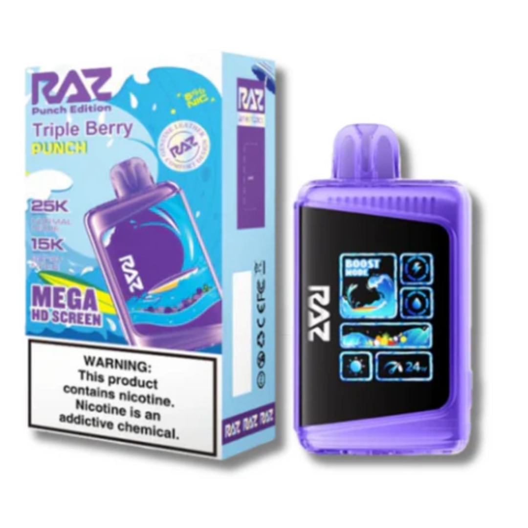 RAZ DC25000 Punch Edition Disposable Vape - 25000+ Puffs 5% NFD RAZ DC25000 Punch Edition Disposable Vape - 25000+ Puffs 5% NFD